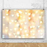 Pastel Corazón Luz Borrosa Telón de Fondo para Estudio de Fotos MR-0046