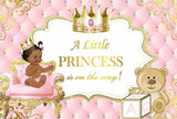 Baby Shower Corona Bebé Niña Fondo de Fiesta para Pequeña Princesa BA28