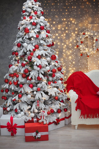 Christmas Tree Decoration Gift Sofa Photography Backdrop DBD-19328
