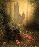 Castle Butterfly Background Children Photography Backdrops IBD-19347
