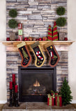 Telones de Fondo de Calcetines de Navidad Hogar para Foto DBD-19262