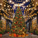 Árbol de Navidad Celebración de Año Nuevo Fondo D1000