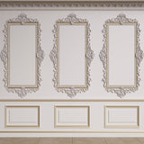 Fondo de pared anhelado blanco interior vintage D1009