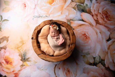 Telón de Fondo Floral para Eventos Nupciales de Fotografía F-008