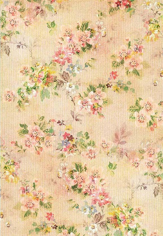 Telón de Fondo Vintage de Flores de Fotografía Telón de Fondo Floral de Fotomatón F-2393