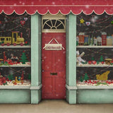 Christmas Santa Workshop Photography Backdrop Children Photo Background G-024