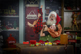 Navidad Papá Noel Telón de Fondo de Fotografía de Taller Fondo de Fotos de Niños G-024