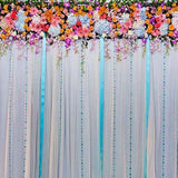 Cortina Floral Telón de Fondo para Fotografía de Eventos G-190