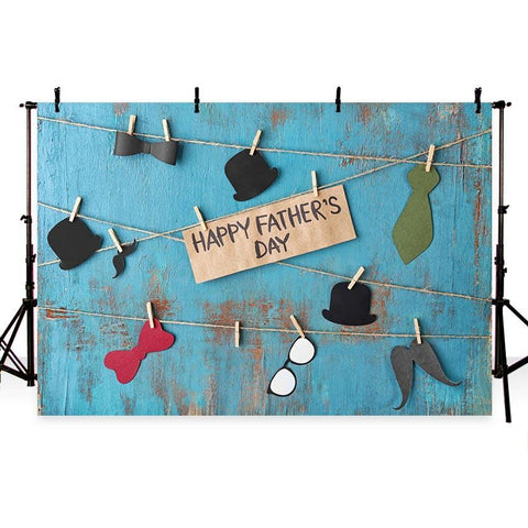 Father's Day Background Blue Backdrop G-390
