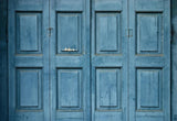 Blue Retro Wood Door Backdrop for Photography G-66