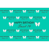 Birthday Party Backdrops Background Green Backdrop G-683