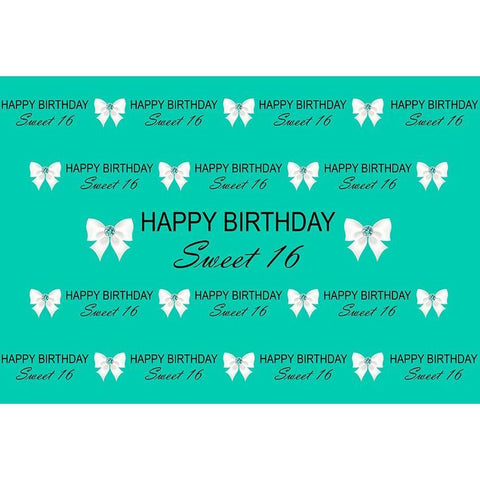 Birthday Party Backdrops Background Green Backdrop G-683