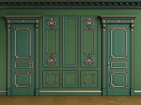 Puerta de Pared Verde Clásica Telón de Fondo para Fotografía GC-131