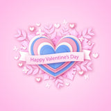 Happy Valentine's Day Love Heart Pink Backdrop HJ03235