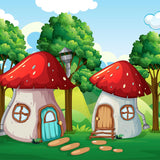 Telones de Fondo de Bebé Fondo de Cuento Dibujos Animados Telón de Fondo de Bosque Hermoso HJ03508