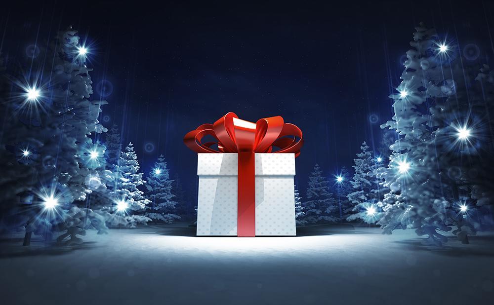 Night Christmas Gift Backdrops for Party Photo Booth DBD-19322