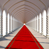 Red Carpet Castle Hollywood Theme Backdrops for Photography DBD-19428