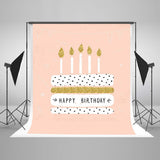 Happy Birthday Backdrop Cake Backdrops The Candle Background J04271
