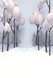 Winter Backdrops Snowy Background White Backdrop J04292