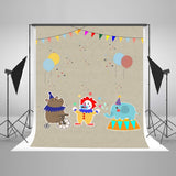 Baby Backdrops Circus Background Balloons Backdrop J04301