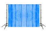 Fondo Fotográfico de Madera Azul LM-H00155