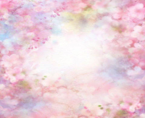 Fantasy Pink Colorful Flowers Photography Backdrop NB-065