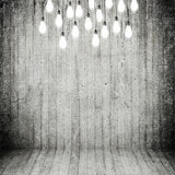 Grunge Gray Wall With Lights Photography Backdrops S-2918