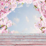 Flor Rosado Árbol Telón de Fondo para Fotografía S-3103
