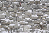 Stone Floor Covered Snow Winter Backdrop