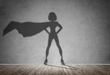 Superhero Shadows Photo Booth Backdrop 