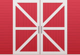 Red Barn Door Photography Backdrop