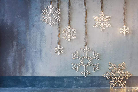 Snowflake Light Christmas Backdrops for Photo Booth DBD-19422