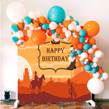 Camello Vaquero Del Oeste Del Desierto Cumpleaños Foto Telón de Fondo TKH1525