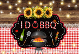 I Do BBQ Photography Backdrops Weeding Background