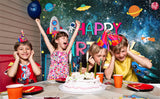 Fondo de Fiesta de Cumpleaños con Tema Espacial TKH1592