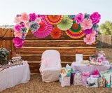 Flowers Retro Wood  Photography Backdrop 