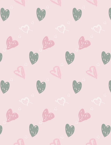 Valentine  Love Hearts  Backdrop for Photo Booth VAT-34
