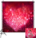 Fondo de Fotografía de Feliz día de San Valentín Fondo Rojo de Bokeh VAT-44