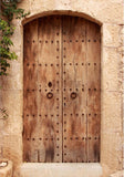 Brown Vintage Wooden Door Photography  Backdrop ZH-53