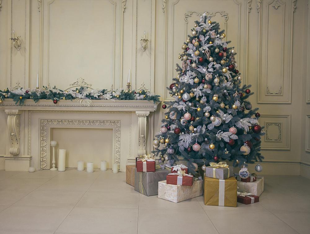 Christmas Decor White Room Photography Backdrop DBD-H19200