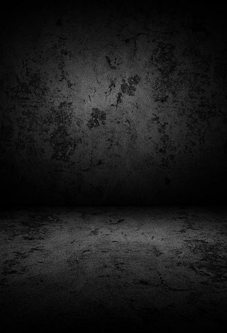 Grunge Black Wall Texture Portrait Photography Backdrop LV-1461