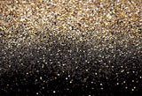 Gold Black Glittering Backdrop for Birthday Wedding LV-1922