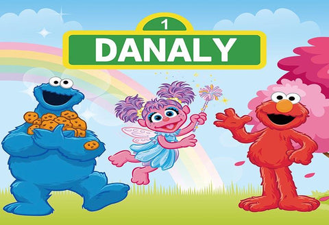 Sesame Street Danaly Backdrop for Photo Boths LV-463
