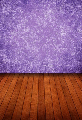 Purple Abstract Texture Wall Wood Floor Backdrop for Studio LV-536